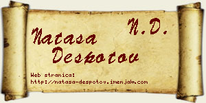 Nataša Despotov vizit kartica